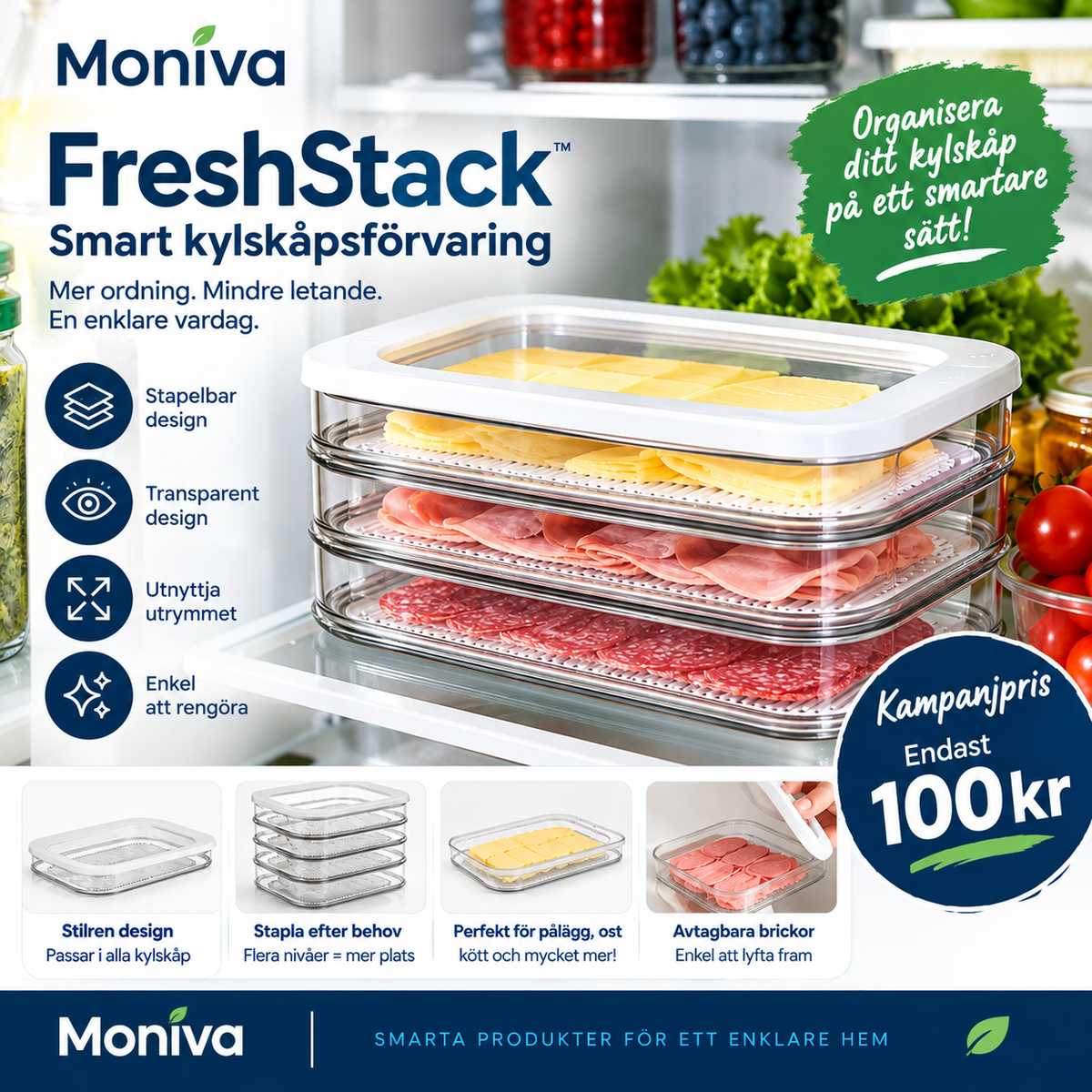 FreshStack – Smart kylskåpsförvaring